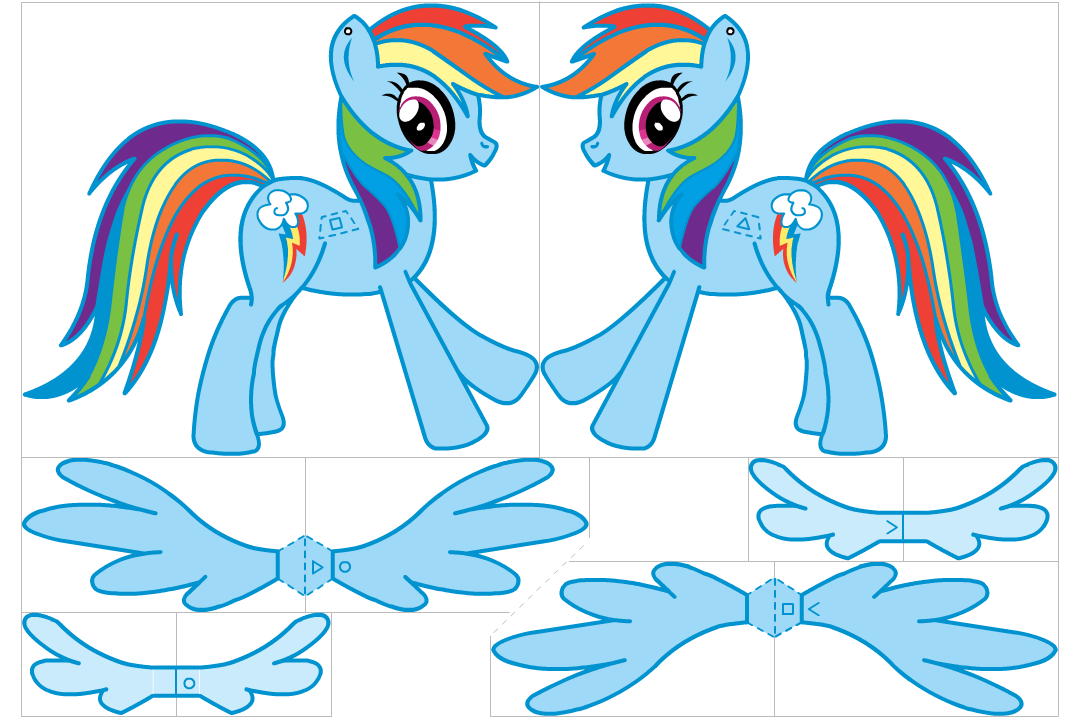 MLP: Rainbow Dash: Zawieszka na Choinkę w Kolorze