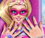 Manicure Barbie Superhero